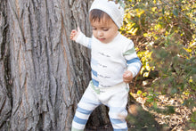 Load image into Gallery viewer, Bee and Dee Stripe Footie  and Beanie - Boys Stripe