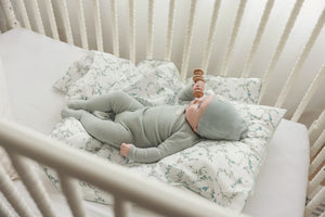 Lil Legs Pointelle Bebe Footie, Beanie & Blanket - Seafoam