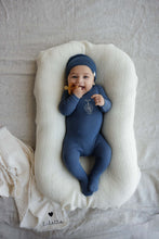 Load image into Gallery viewer, Lil Legs Bicycle Footie &amp; Beanie - Off Navy