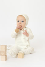 Load image into Gallery viewer, Bee and Dee 4Pc Knit Bris Outfit - Chalk White