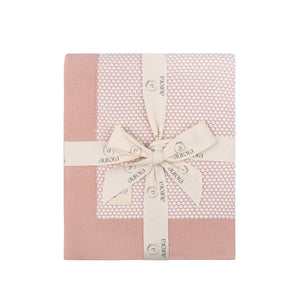 Ely's & Co. Popcorn Knit Blanket -  Pink