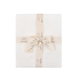 Ely's & Co. Popcorn Knit Blanket - Ivory