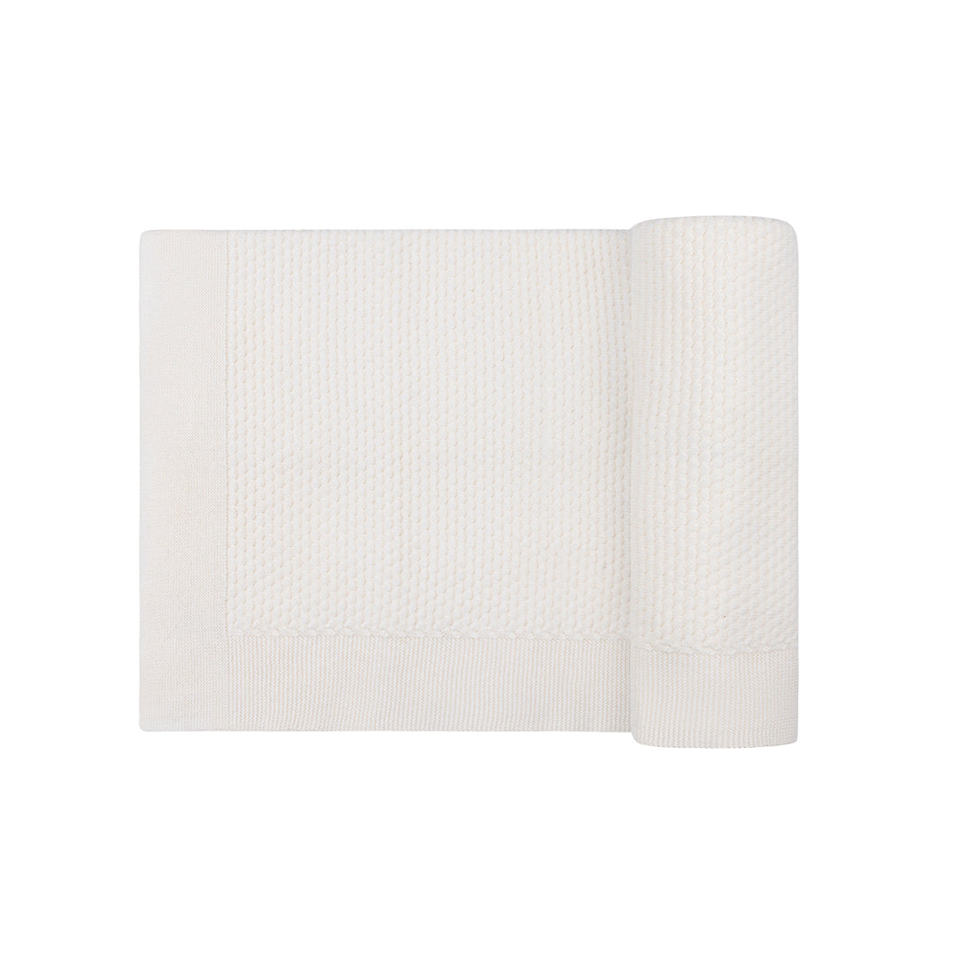 Ely's & Co. Popcorn Knit Blanket - Ivory