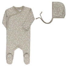 Load image into Gallery viewer, Ely&#39;s &amp; Co Vine Collection Footie &amp; Bonnet - Sage