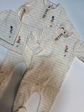 Load image into Gallery viewer, Bee and Dee Goose on Script 3 Pc Set - Linen Girls