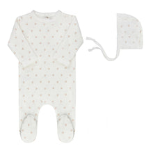 Load image into Gallery viewer, Ely's &amp; Co Rosebud Collection Footie &amp; Bonnet - Ivory Pink