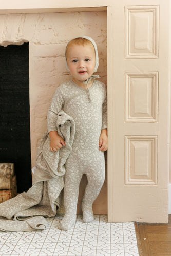 Ely's & Co Vine Collection Footie & Bonnet - Sage