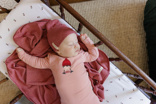 Ely's & Co Autumn Kids Footie & Beanie - Pink