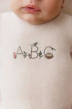 Load image into Gallery viewer, Ely's &amp; Co Embroidered ABC Velour Footie - Tan