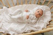 Load image into Gallery viewer, Ely's &amp; Co Rosebud Collection Footie &amp; Bonnet - Ivory Pink
