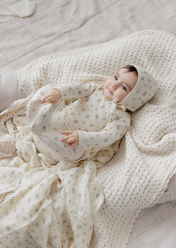Ely's & Co. Garden Floral Print Collection 3 Pc Set - Ivory Girl