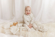 Load image into Gallery viewer, Ely&#39;s &amp; Co Vine Collection Footie &amp; Bonnet - Ivory Sage