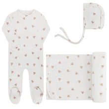 Load image into Gallery viewer, Ely&#39;s &amp; Co Velour Leaf Pattern 3 Pc Set - Ivory Girl