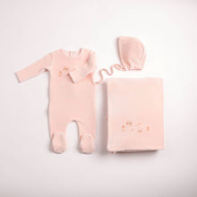 Load image into Gallery viewer, Bee and Dee All Things Baby Velour 3 Pc Set - Sand Pink