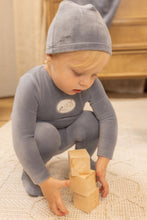 Load image into Gallery viewer, Bee and Dee Birdie Branch Velour 3 Pc Set - Indigo