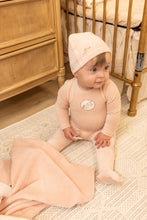 Load image into Gallery viewer, Bee and Dee Birdie Branch Velour 3 Pc Set - Dusty Pink