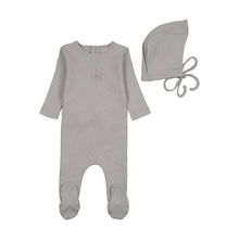 Load image into Gallery viewer, Bee and Dee Bird Pointelle 3 Pc Set - Dusty Blue