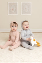 Load image into Gallery viewer, Bee and Dee Bird Pointelle 3 Pc Set - Dusty Blue