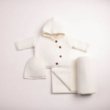 Load image into Gallery viewer, Bee and Dee Delicata Knit Jacket and Beanie - Linen Girls