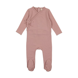 Lil Legs Brushed Cotton Wrapover 3 Pc Set - Rose