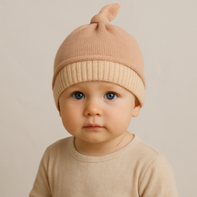 Load image into Gallery viewer, Maniere Knotted Beanie - Pink - 0-6 Months