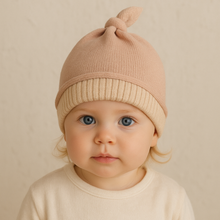 Load image into Gallery viewer, Maniere Knotted Beanie - Pink - 0-6 Months