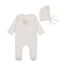 Load image into Gallery viewer, Bee and Dee Cute as a Button 3 Pc Set - Chalk White