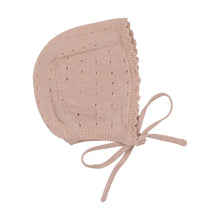 Load image into Gallery viewer, Lil Legs Dotted Knit Footie and Bonnet - Pink