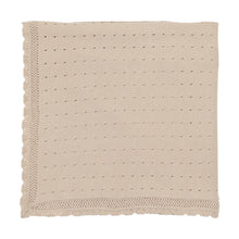 Load image into Gallery viewer, Lil Legs Dotted Knit Footie, Bonnet, and Blanket - Taupe
