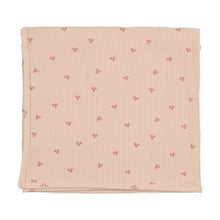 Load image into Gallery viewer, Lil Legs Side Snap Flower Footie, Beanie and Blanket - Peach