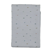 Load image into Gallery viewer, Bee and Dee Flag/Bow Print 3 Pc Set - Blue Fog