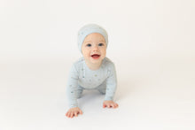 Load image into Gallery viewer, Bee and Dee Flag/Bow Print 3 Pc Set - Blue Fog