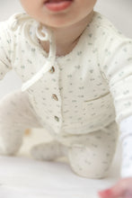 Load image into Gallery viewer, Bee and Dee Floral Print Cardigan 4 Pc Set - Chalk White Boys