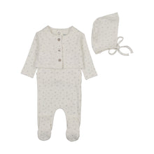Load image into Gallery viewer, Bee and Dee Floral Print Cardigan Outfit - Chalk White Boys