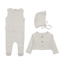 Load image into Gallery viewer, Bee and Dee Floral Print Cardigan 4 Pc Set - Chalk White Boys