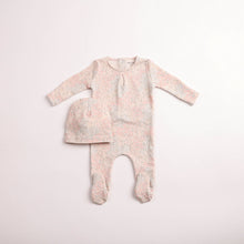 Load image into Gallery viewer, Bee and Dee Flowerscape Footie &amp; Beanie - Girls Print