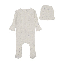 Load image into Gallery viewer, Bee and Dee Geese Wide Ribbed Footie &amp; Beanie - Chalk White Boys