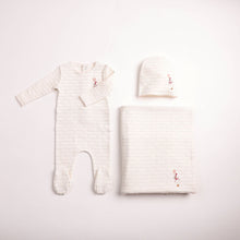 Load image into Gallery viewer, Bee and Dee Goose on Script 3 Pc Set - Linen Girls