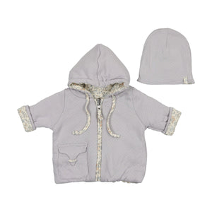 Bee & Dee Organic Ditsy Jacket & Beanie - Fortress