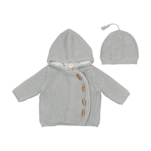 Bee & Dee Knit Toggle Jacket & Beanie - London Fog