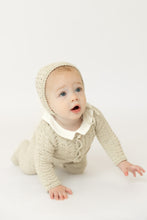Load image into Gallery viewer, Bee and Dee Knit Ensemble 4 Pc &amp; Blanket - Oat