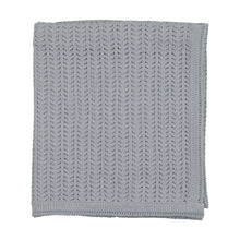 Load image into Gallery viewer, Bee and Dee Knit Ensemble 4 Pc &amp; Blanket - Dusty Blue