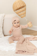 Load image into Gallery viewer, Bee and Dee Let's Go Footie &amp; Beanie - Rose