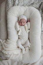 Load image into Gallery viewer, Lil Legs Floret Print Cardigan - Cream/Blue