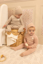 Load image into Gallery viewer, Bee and Dee Little Lamb Footie &amp; Beanie - Tea Rose