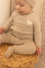 Load image into Gallery viewer, Bee and Dee Little Lamb Footie &amp; Beanie - Coffee