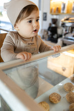 Load image into Gallery viewer, Bee &amp; Dee Patisserie Footie &amp; Beanie - Toast