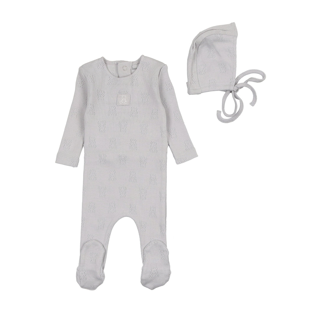 Bee & Dee Petit Ourse Pointelle 3 pc Set - Fortress