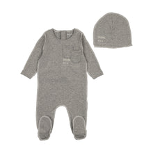 Load image into Gallery viewer, Bee and Dee Sewing Pattern Footie &amp; Beanie - French Grey