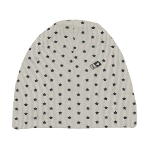Lil Legs Ribbed Star Footie and Beanie Cloud/Navy